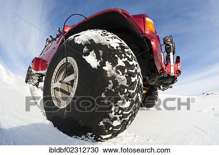 "Balloon tyres on a Super Jeep in a winter landscape, Vatnajoekull Glacier, Icelandic Highlands, Iceland, Europe" View Large Photo Image Stock Image - "Balloon tyres on a Super Jeep in a winter landscape, Vatnajoekull Glacier, Icelandic Highlands, Iceland, Europe". Fotosearch