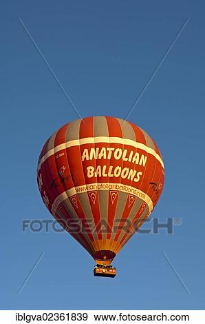 "Ballooning in a hot-air balloon labelled Anatolian Balloons, Goreme, Turkey, Asia" View Large Photo Image Stock Photo - "Ballooning in a hot-air balloon labelled Anatolian Balloons, Goreme, Turkey, Asia". Fotosearch