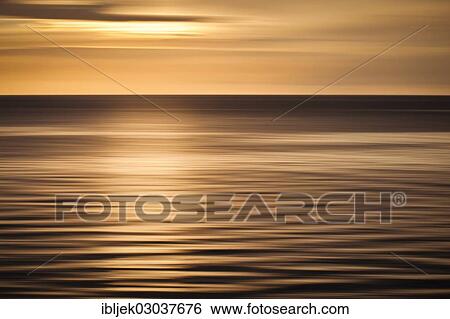 Stock Photograph - "Baltic Sea in the evening light, Steilkuste, Rerik, Mecklenburg-Western Pomerania, Germany, Europe". Fotosearch