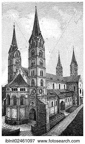 "Bamberg Cathedral, east side, built from 1009 to 1012, illustration, Meyers Konversations-Lexikon encyclopedia, 1897" View Large Photo Image Stock Photo - "Bamberg Cathedral, east side, built from 1009 to 1012, illustration, Meyers Konversations-Lexikon encyclopedia, 1897". Fotosearch