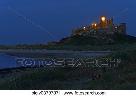 "Bamburgh Castle at night, Bamburgh, Northumberland, England, United Kingdom, Europe" View Large Photo Image Stock Image - "Bamburgh Castle at night, Bamburgh, Northumberland, England, United Kingdom, Europe". Fotosearch