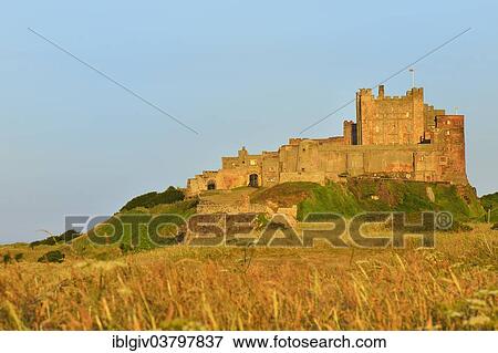 Stock Photo - "Bamburgh Castle, Bamburgh, Northumberland, England, United Kingdom, Europe". Fotosearch