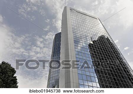 Bank Of China Skyscraper Financial District Frankfurt Am Main