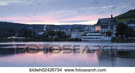 "Bank of the Moselle River in the evening light, Traben-Trarbach, Moselle, Rhineland-Palatinate, Germany, Europe, PublicGround, Europe" View Large Photo Image Picture - "Bank of the Moselle River in the evening light, Traben-Trarbach, Moselle, Rhineland-Palatinate, Germany, Europe, PublicGround, Europe". Fotosearch