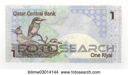 "Banknote 1 Qatari riyal, Qatar, Asia" View Large Photo Image Picture - "Banknote 1 Qatari riyal, Qatar, Asia". Fotosearch