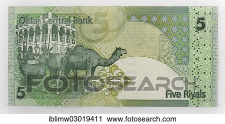 "Banknote, 5 Riyals, currency of Qatar, front" View Large Photo Image Stock Image - "Banknote, 5 Riyals, currency of Qatar, front". Fotosearch