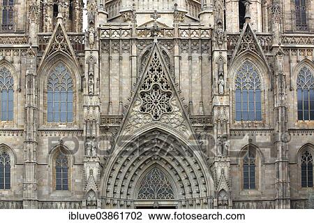 "Barcelona Cathedral, Gothic Basilica La Catedral de la Santa Creu i Santa Eulalia, historic centre, Gothic Quarter or Barri Gotic, Barcelona, Catalonia, Spain, Europe" View Large Photo Image Stock Image - "Barcelona Cathedral, Gothic Basilica La Catedral de la Santa Creu i Santa Eulalia, historic centre, Gothic Quarter or Barri Gotic, Barcelona, Catalonia, Spain, Europe". Fotosearch
