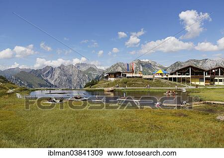 Stock Photo - "Barenland adventure park, Sonnenkopf summit station near Klosterle, Verwall mountains, Vorarlberg, Austria, Europe". Fotosearch