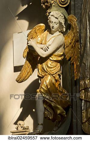 "Baroque angel figure by the Asam brothers, Benedictine monastery of St. Emmeram, St. Emmeram's Abbey, papal basilica, old town of Regensburg, Upper Palatinate, Bavaria, Germany, Europe" View Large Photo Image Stock Photo - "Baroque angel figure by the Asam brothers, Benedictine monastery of St. Emmeram, St. Emmeram's Abbey, papal basilica, old town of Regensburg, Upper Palatinate, Bavaria, Germany, Europe". Fotosearch