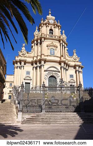 "Baroque cathedral of St George, designed by Rosario Gagliardi, Plaza Duomo, Ragusa Ibla, Sicily, Italy, Europe" View Large Photo Image Stock Image - "Baroque cathedral of St George, designed by Rosario Gagliardi, Plaza Duomo, Ragusa Ibla, Sicily, Italy, Europe". Fotosearch