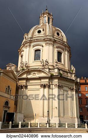 "Baroque church at Trajan's Market, Mercati di Traiano, Rome, Italy, Europe" View Large Photo Image Stock Photograph - "Baroque church at Trajan's Market, Mercati di Traiano, Rome, Italy, Europe". Fotosearch