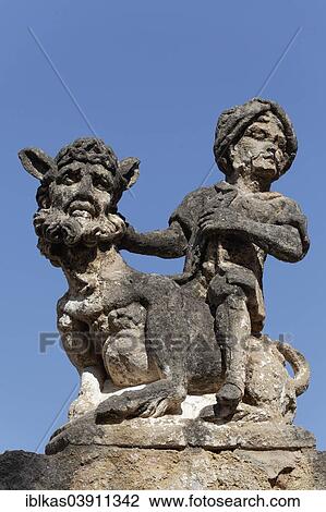 "Baroque figures on a wall of Villa Palagonia, Bagheria, Province of Palermo, Sicily, Italy, Europe" View Large Photo Image Stock Image - "Baroque figures on a wall of Villa Palagonia, Bagheria, Province of Palermo, Sicily, Italy, Europe". Fotosearch