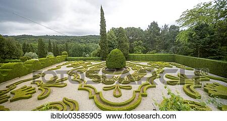 Stock Photography - "Baroque garden, gardens of Casa de Mateus, Mateus Palace, Arroios, Vila Real District, Portugal, Europe". Fotosearch