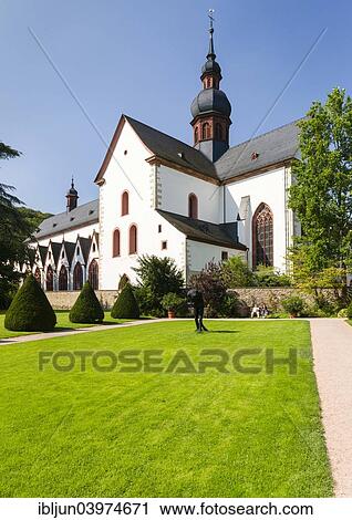 "Baroque orangery, Abbey garden, abbey church, Cistercian Eberbach Abbey, Eltville am Rhein, Rheingau, Hesse, Germany, Europe" View Large Photo Image Stock Image - "Baroque orangery, Abbey garden, abbey church, Cistercian Eberbach Abbey, Eltville am Rhein, Rheingau, Hesse, Germany, Europe". Fotosearch