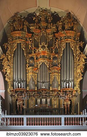 "Baroque organ case in the St. Kilian's Church, 1733, Bad Windsheim, Middle Franconia, Franconia, Bavaria, Germany, Europe" View Large Photo Image Stock Photograph - "Baroque organ case in the St. Kilian's Church, 1733, Bad Windsheim, Middle Franconia, Franconia, Bavaria, Germany, Europe". Fotosearch