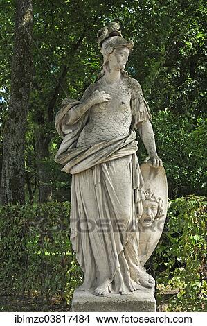 "Baroque sculpture, Roman goddess Minerva, Hofgarten courtyard garden, Bayreuth, Bavaria, Germany, Europe" View Large Photo Image Picture - "Baroque sculpture, Roman goddess Minerva, Hofgarten courtyard garden, Bayreuth, Bavaria, Germany, Europe". Fotosearch