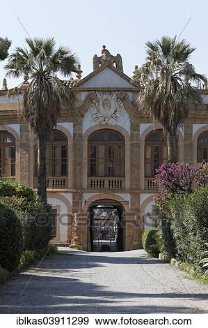 Stock Photo - "Baroque Villa Palagonia, Bagheria, Province of Palermo, Sicily, Italy, Europe". Fotosearch