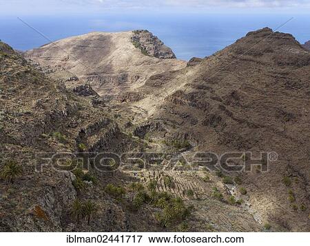 Stock Photo - "Barranco de Argaga, La Gomera, Canary Islands, Spain, Europe". Fotosearch