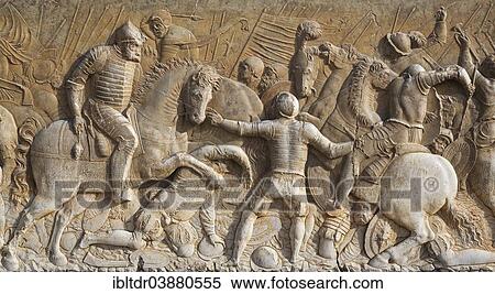 "Bas-relief at the entrance of the Palace of Charles V, Palacio de Carlos V, Alhambra palace, Granada, Granada province, Andalusia, Spain, Europe" View Large Photo Image Stock Photography - "Bas-relief at the entrance of the Palace of Charles V, Palacio de Carlos V, Alhambra palace, Granada, Granada province, Andalusia, Spain, Europe". Fotosearch