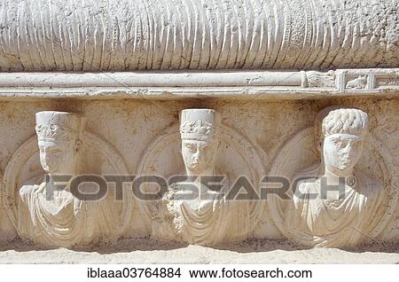 "Bas-relief on a sarcophagus, ancient city of Palmyra, Palmyra District, Homs Governorate, Syria, Asia" View Large Photo Image Picture - "Bas-relief on a sarcophagus, ancient city of Palmyra, Palmyra District, Homs Governorate, Syria, Asia". Fotosearch