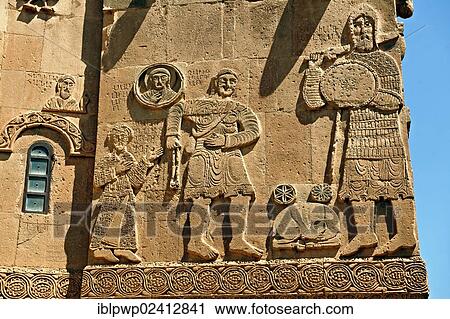 Bas-relief sculptures with scenes from the Bible on the outside of the 10th century Armenian Orthodox Cathedral of the Holy Cross on Akdamar Island, Lake Van, Turkey, Asia View Large Photo Image Stock Image - Bas-relief sculptures with scenes from the Bible on the outside of the 10th century Armenian Orthodox Cathedral of the Holy Cross on Akdamar Island, Lake Van, Turkey, Asia. Fotosearch