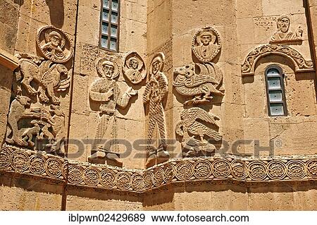 "Bas-relief sculptures with scenes from the Bible on the outside of the 10th century Armenian Orthodox Cathedral of the Holy Cross on Akdamar Island, Lake Van, Turkey, Asia" View Large Photo Image Stock Photo - "Bas-relief sculptures with scenes from the Bible on the outside of the 10th century Armenian Orthodox Cathedral of the Holy Cross on Akdamar Island, Lake Van, Turkey, Asia". Fotosearch