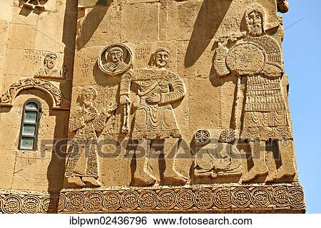 "Bas-relief sculptures with scenes from the Bible on the outside of the 10th century Armenian Orthodox Cathedral of the Holy Cross on Akdamar Island, Lake Van, Turkey, Asia" View Large Photo Image Stock Photograph - "Bas-relief sculptures with scenes from the Bible on the outside of the 10th century Armenian Orthodox Cathedral of the Holy Cross on Akdamar Island, Lake Van, Turkey, Asia". Fotosearch