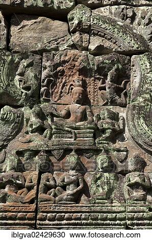 "Bas-reliefs carved in sandstone, decoration, the bottom row of figures depicting Hindu believers, known as ascetics or Essaia, sitting cross-legged, built by King Jayavarman VII in the 12th century, Angkor, Cambodia, Southeast Asia, Asia" View Large Photo Image Stock Image - "Bas-reliefs carved in sandstone, decoration, the bottom row of figures depicting Hindu believers, known as ascetics or Essaia, sitting cross-legged, built by King Jayavarman VII in the 12th century, Angkor, Cambodia, Southeast Asia, Asia". Fotosearch