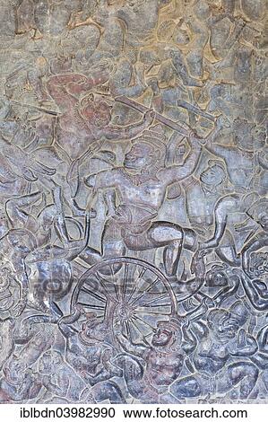 "Bas-reliefs on the western gallery of Angkor Wat, Angkor, Siem Reap Province, Cambodia, Asia" View Large Photo Image Stock Image - "Bas-reliefs on the western gallery of Angkor Wat, Angkor, Siem Reap Province, Cambodia, Asia". Fotosearch