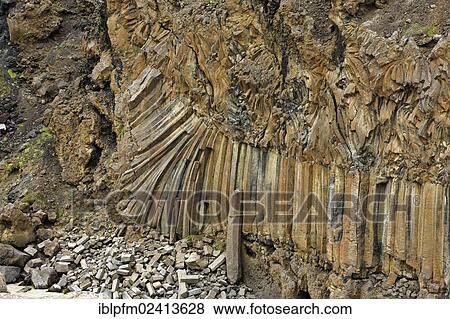 Basalt columns at the Aldeyjarfoss waterfall, Sprengisandur, Northern Iceland, Europe View Large Photo Image Stock Photo - Basalt columns at the Aldeyjarfoss waterfall, Sprengisandur, Northern Iceland, Europe. Fotosearch