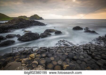 Stock Photography - "Basalt columns at the Giant's Causeway, Causeway Coast, County Antrim, Northern Ireland, United Kingdom, Europe". Fotosearch