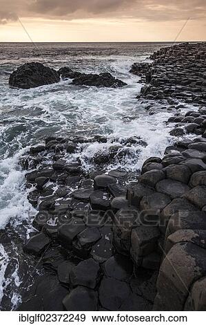 "Basalt rocks, Giant Causeway, Coleraine, Northern Ireland, United Kingdom, Europe" View Large Photo Image Stock Photo - "Basalt rocks, Giant Causeway, Coleraine, Northern Ireland, United Kingdom, Europe". Fotosearch