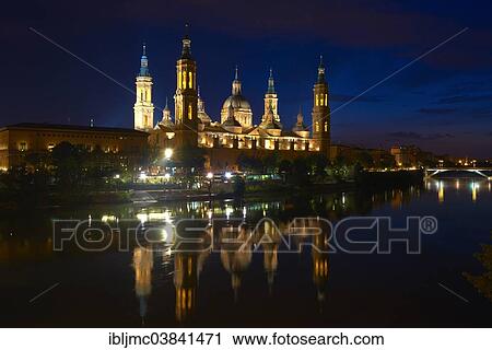 "Basilica del Pilar, Ebro River, Zaragoza, Aragon, Spain, Europe" View Large Photo Image Stock Image - "Basilica del Pilar, Ebro River, Zaragoza, Aragon, Spain, Europe". Fotosearch