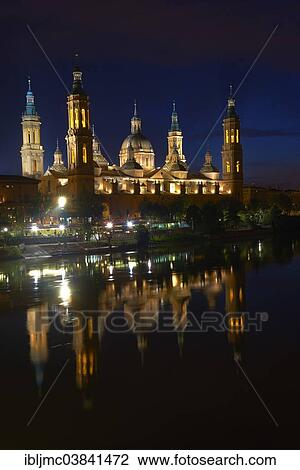 "Basilica del Pilar, Ebro River, Zaragoza, Aragon, Spain, Europe" View Large Photo Image Stock Image - "Basilica del Pilar, Ebro River, Zaragoza, Aragon, Spain, Europe". Fotosearch