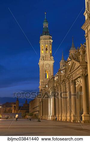 "Basilica del Pilar, Plaza del Pilar square, Zaragoza, Aragon, Spain, Europe" View Large Photo Image Stock Image - "Basilica del Pilar, Plaza del Pilar square, Zaragoza, Aragon, Spain, Europe". Fotosearch