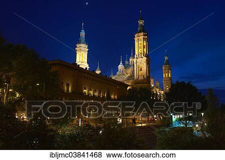 "Basilica del Pilar, Zaragoza, Aragon, Spain, Europe" View Large Photo Image Stock Photo - "Basilica del Pilar, Zaragoza, Aragon, Spain, Europe". Fotosearch