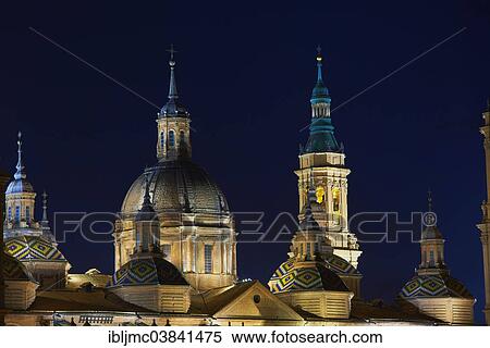 "Basilica del Pilar, Zaragoza, Aragon, Spain, Europe" View Large Photo Image Stock Photography - "Basilica del Pilar, Zaragoza, Aragon, Spain, Europe". Fotosearch