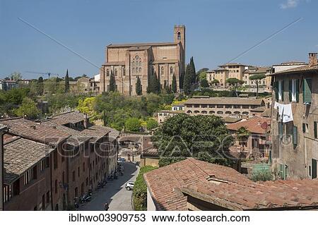 "Basilica di San Domenico, Via Fontebranda at the front, Siena, Tuscany, Italy, Europe" View Large Photo Image Stock Image - "Basilica di San Domenico, Via Fontebranda at the front, Siena, Tuscany, Italy, Europe". Fotosearch