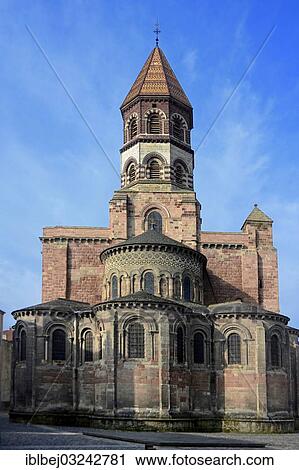 Stock Image - "Basilica Saint Julien, Brioude, Auvergne, France, Europe". Fotosearch