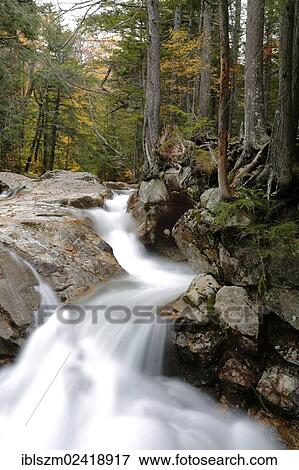 Basin Falls, Franconia Notch State Park, New Hampshire, USA View Large Photo Image Stock Photo - Basin Falls, Franconia Notch State Park, New Hampshire, USA. Fotosearch