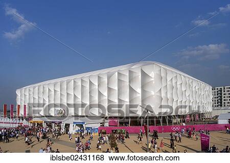 Stock Photo - "Basketball Arena, Olympic Park, London, England, United Kingdom, Europe". Fotosearch