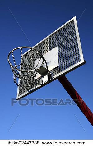 "Basketball hoop at a public outdoor basketball court, Cologne-Kalk, North Rhine-Westphalia, Germany, Europe" View Large Photo Image Stock Photo - "Basketball hoop at a public outdoor basketball court, Cologne-Kalk, North Rhine-Westphalia, Germany, Europe". Fotosearch