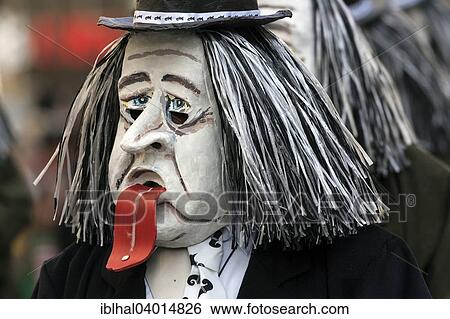 Stock Photograph - "Basler Fasnacht, Carnival of Basel, Basel, Switzerland, Europe". Fotosearch