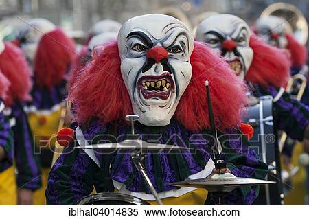Stock Photography - "Basler Fasnacht, Carnival of Basel, Basel, Switzerland, Europe". Fotosearch