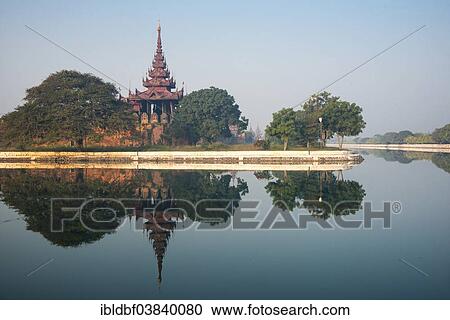 "Bastion at Mandalay Palace with reflections, Mandalay, Mandalay Region, Myanmar, Asia" View Large Photo Image Stock Image - "Bastion at Mandalay Palace with reflections, Mandalay, Mandalay Region, Myanmar, Asia". Fotosearch