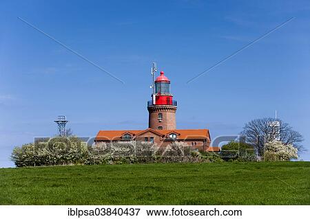 Stock Photo - "Bastorf lighthouse in spring, Bastorf, Mecklenburg-Western Pomerania, Germany, Europe". Fotosearch