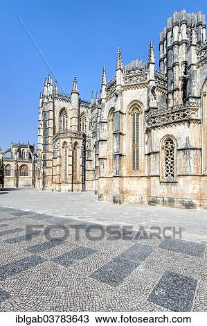 Stock Image - "Batalha Monastery, UNESCO World Heritage site, Batalha, Leiria District, Portugal, Europe". Fotosearch