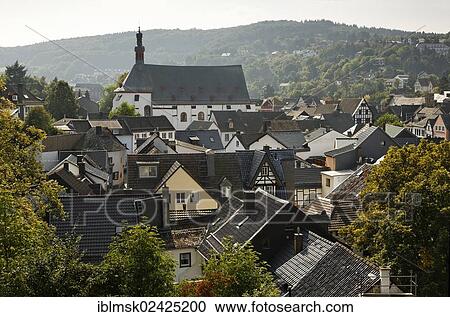"Bath Muenstereifel, the historic district and the Jesuit Church, Way of St. James between Cologne and Trier, North Rhine-Westphalia, Germany, Europe" View Large Photo Image Stock Image - "Bath Muenstereifel, the historic district and the Jesuit Church, Way of St. James between Cologne and Trier, North Rhine-Westphalia, Germany, Europe". Fotosearch