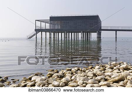 "Bathhouse at the Kaiserstrand, Lochau, Lake Constance, Vorarlberg, Austria, Europe" View Large Photo Image Stock Image - "Bathhouse at the Kaiserstrand, Lochau, Lake Constance, Vorarlberg, Austria, Europe". Fotosearch