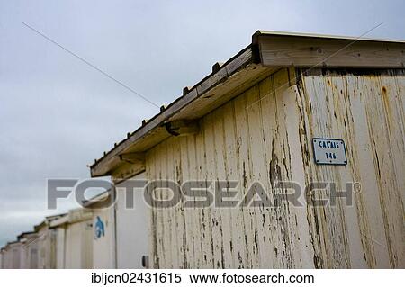 "Bathing huts on the beach of Calais, France, Europe" View Large Photo Image Stock Photography - "Bathing huts on the beach of Calais, France, Europe". Fotosearch